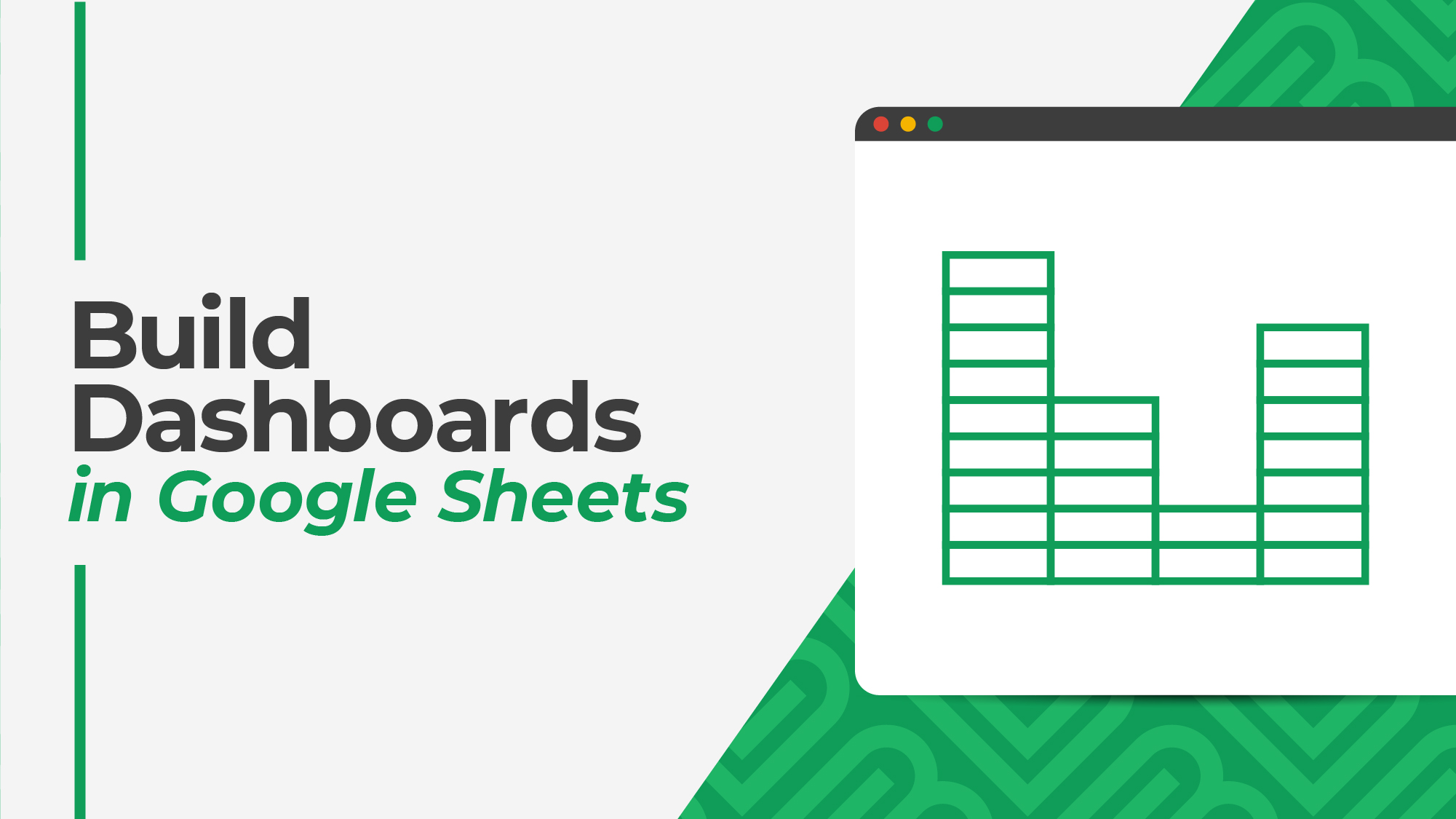 Product image for Build Dashboards With Google Sheets