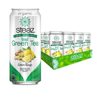 Iced Green Tea - Lemon Ginger (Lightly Sweetened) from Steaz