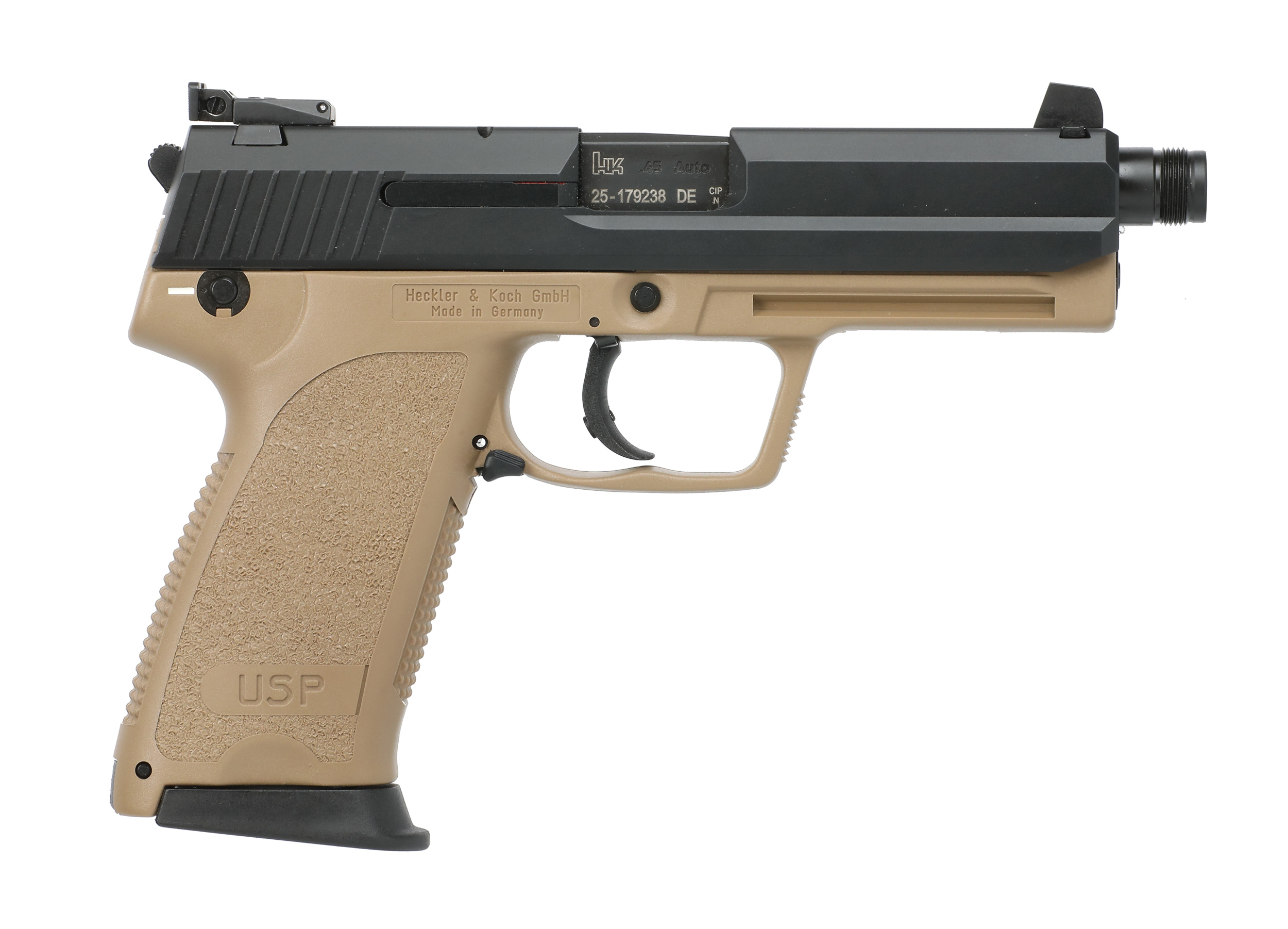 Tokyo Marui 🇯🇵 HK45 Tactical Pistol with Silencer - Tan