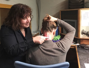 Leta Herman Demonstrating Gua Sha