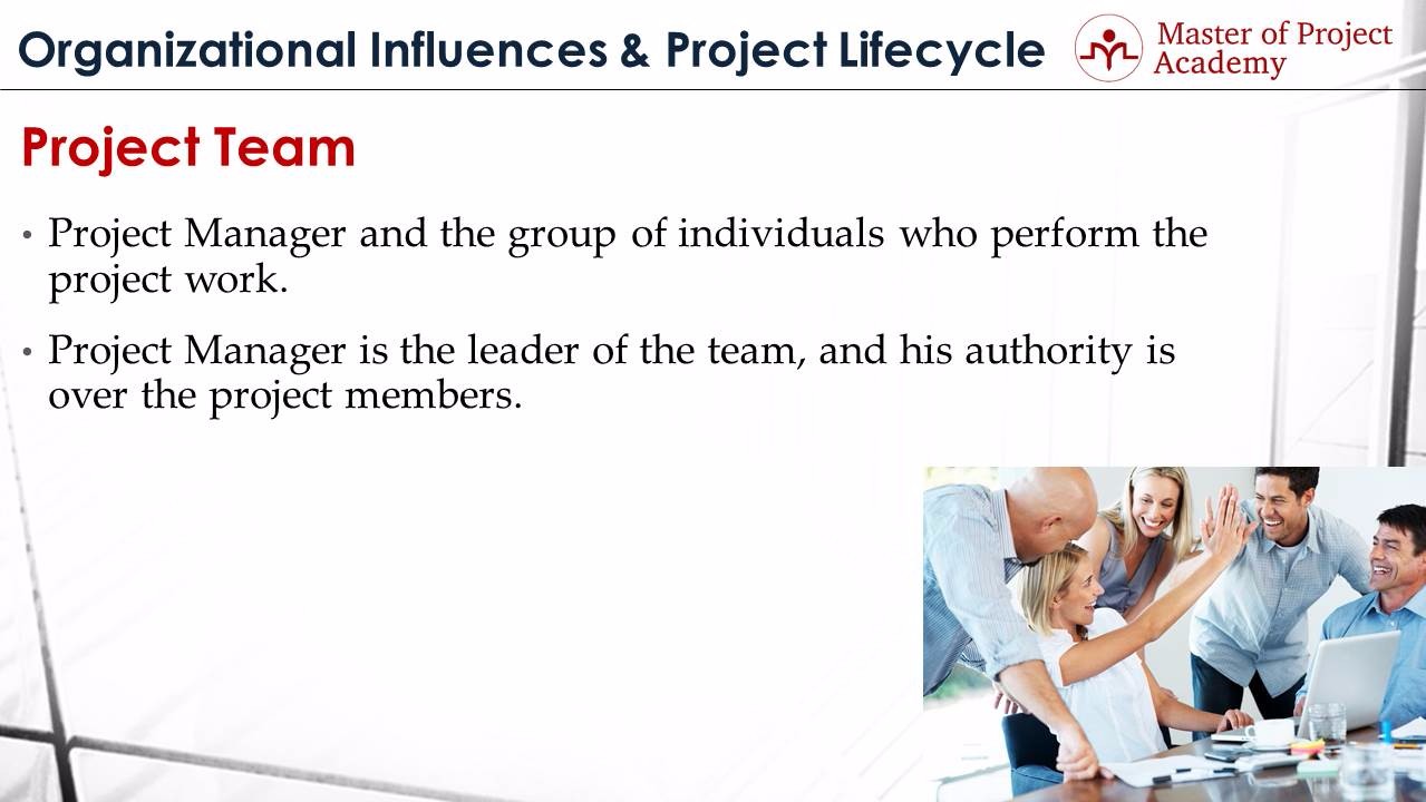 Master Of Project Project Team Definition Of The Project Team