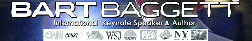  /></p> <p> </p> <p>For the past decade Bart Baggett has been known as one of the world’s top forensic handwriting experts, internationally acclaimed speaker, and a highly regarded TV legal consultant & expert witness.</p> <p>He is also a best selling author, entrepreneur, and marketing consultant.</p> <p>In his spare time, Bart scuba dives with sting rays, does stand-up comedy, and even has appeared in 15 feature films!</p> <p>Mr. Baggett’s strong media background (1500 radio and TV appearances) and charismatic on-camera presence has led him to work side-by-side with news producers, documentary filmmakers, and attorneys nationwide regarding celebrity legal cases and TV shows. You may recognize his face from his frequent appearances on prestigious news networks like CBS, NBC, Fox, and CNN.</p> <p>Bart has hosted his own radio show and still hosts monthly webinars and tele-classes interviewing celebrities, experts, authors, and other thought leaders who inspire, teach, and make a difference.</p> <p>He currently works from his Los Angeles-based office, and travels worldwide speaking and training. He has over 10,000 students in India, and thousands more in 20 other countries worldwide who have read his books, videos, or attended live Handwriting University trainings from from Taiwan to Mumbai.</p> <p>Mr. Baggett’s sense of humor and playful speaking style transcends cultural boundaries which allow him to connect with everyone from London’s top CEOs, to college students in Pune.</p> </div> </div> </div> </div> </div> </div> <div id=