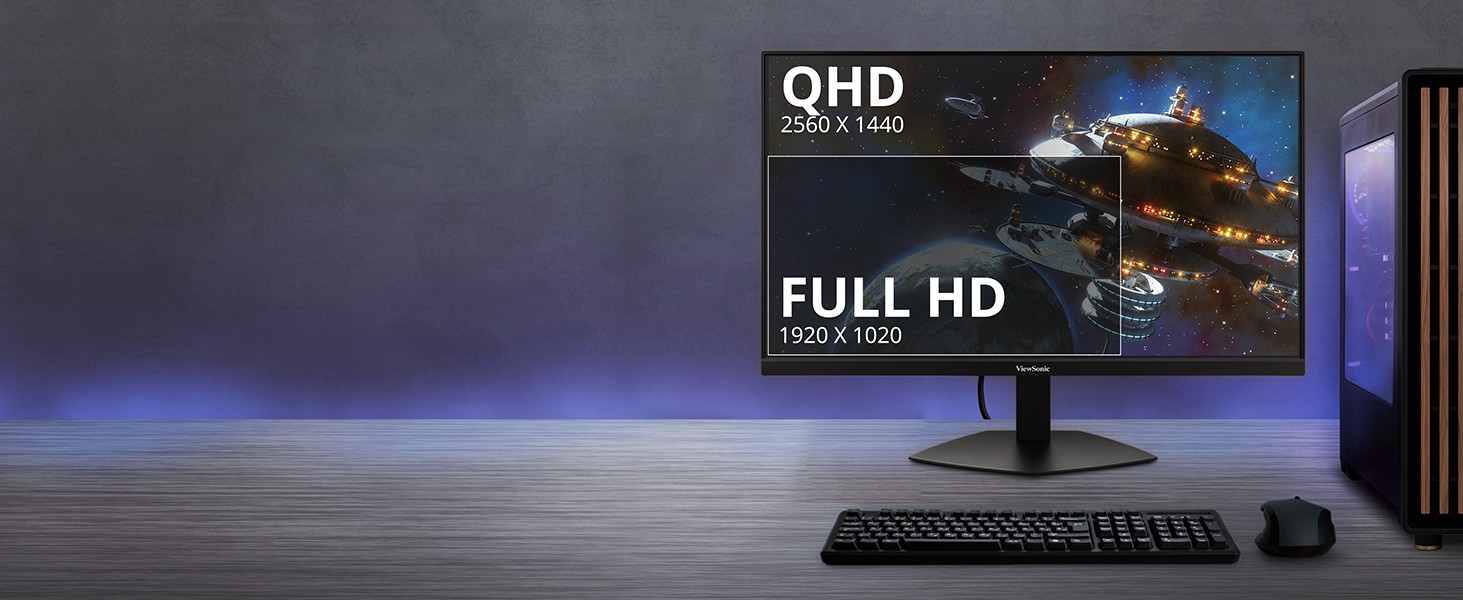 ViewSonic VX2738-2K-OLED 27 Inch QHD OLED Gaming Monitor with