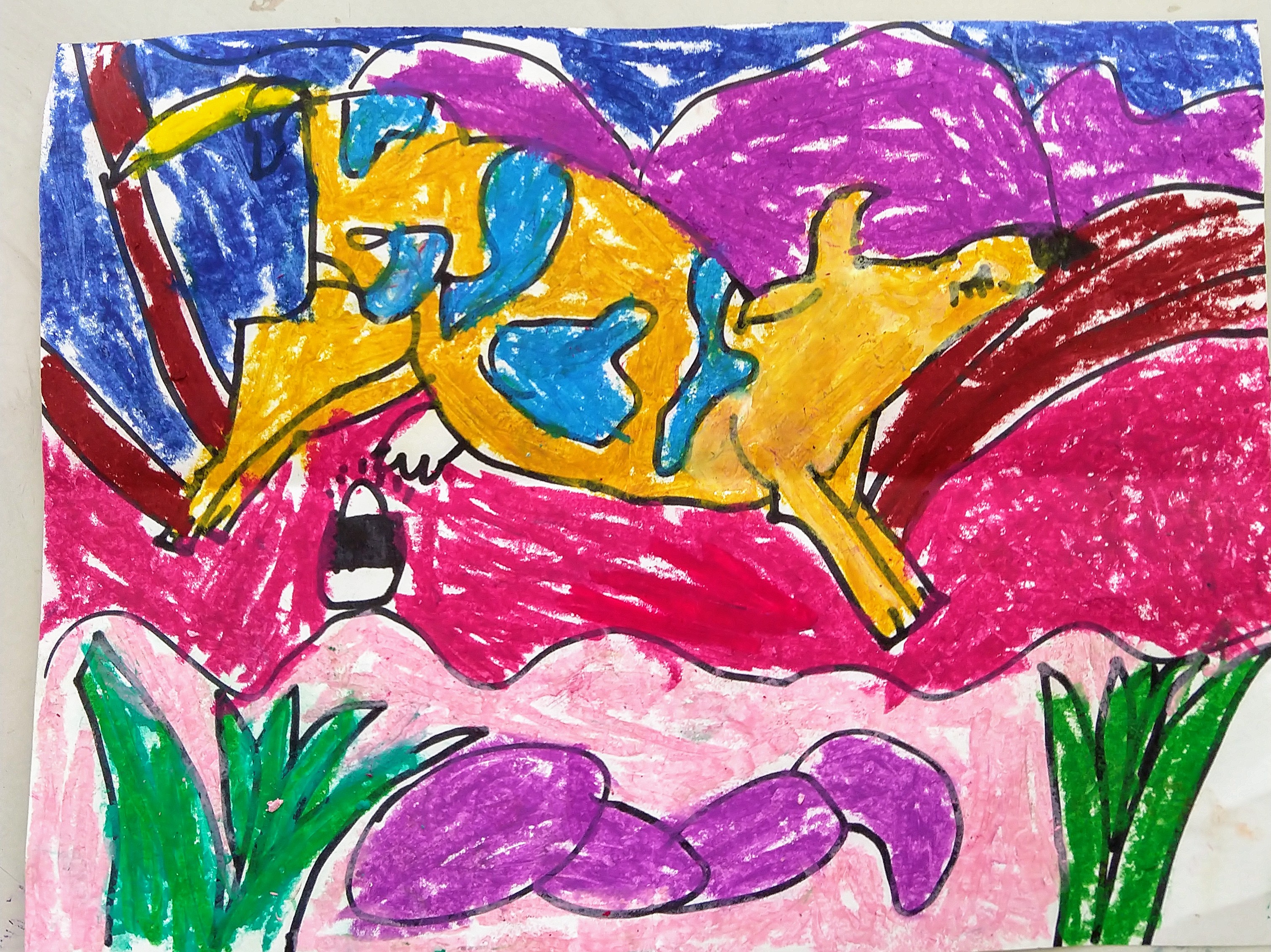 drawing by elementary age art student