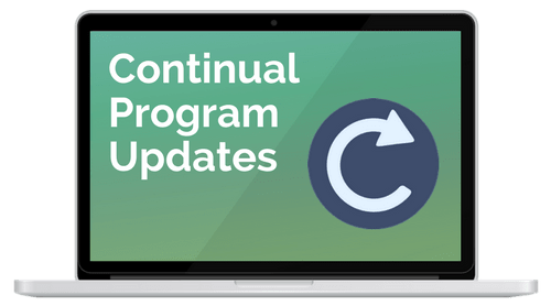 continual updates for six-figure blogger course