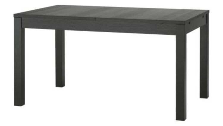 BJURSTA dining table brown-black - Ikea