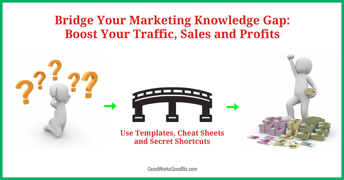 Bridge Your Marketing Knowledge Gap: Boost Your Traffic, Sales and Profits