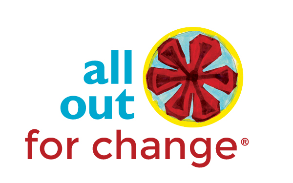 All Out For Change logo