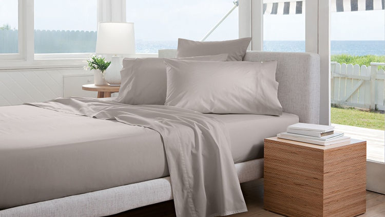 Sheridan 300TC Classic Percale (Dove) Queen Bed