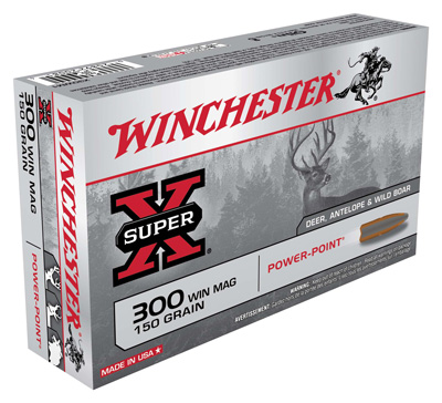 Winchester 300 Win Magnum 150gr Power-Point Super-X Ammunition 20rds – X30WM1